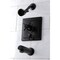 Kingston Brass Tub and Shower Faucet, 3, Wall Mount, Oil Rubbed Bronze KB86550DX - alternate 2